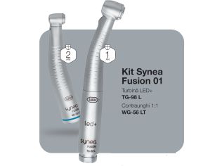 Kit Synea Fusion 01: Turbina LED+ TG-98 L si Piesa Contraunghi 1:1 WG-56 LT W&H