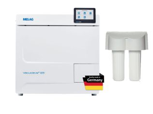 Pachet Sterilizator Vacuclave 123 23 Litri Pro Line + MELAdem 40 MELAG 