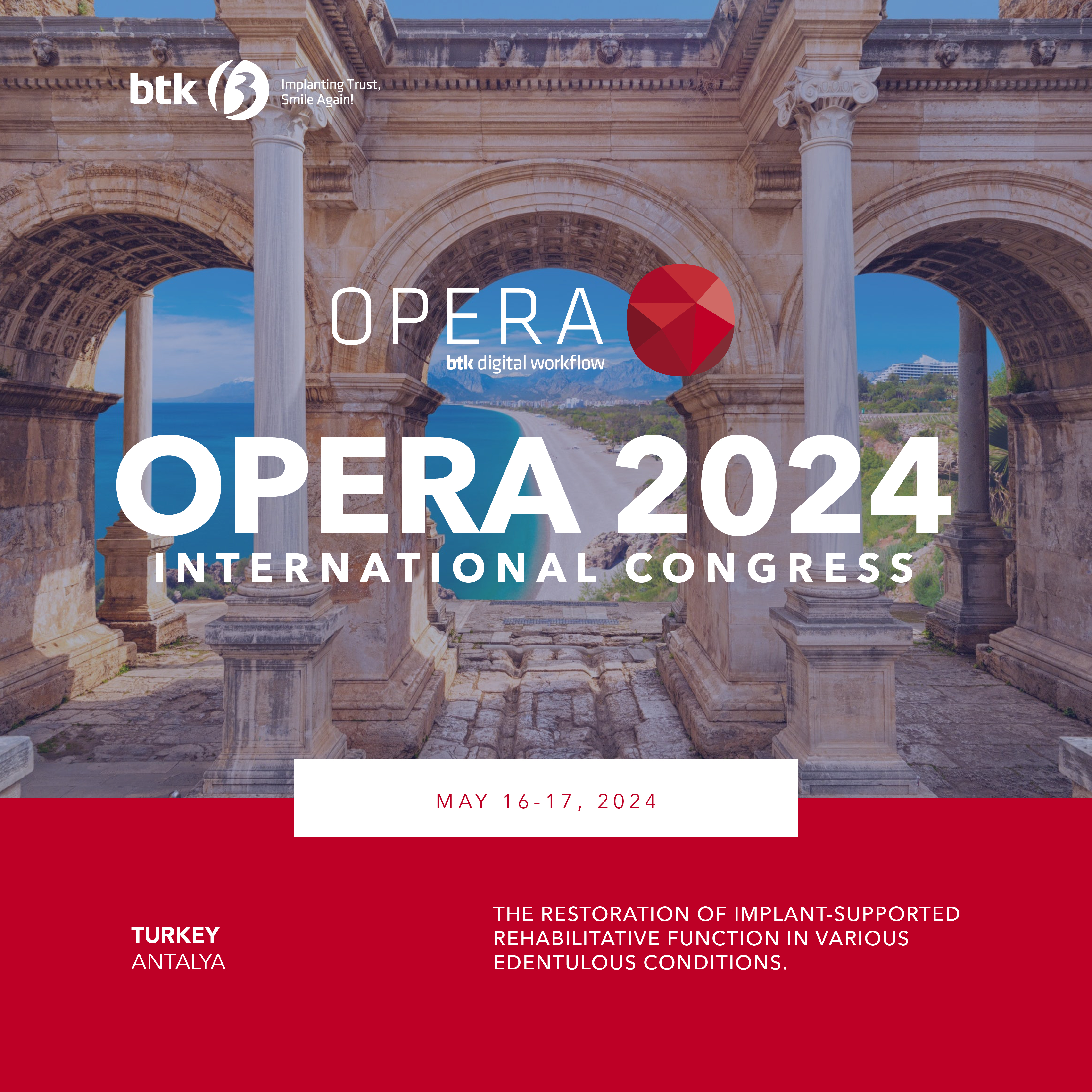 Opera International Congress 2024 Turcia- Antalya 16-18 Mai